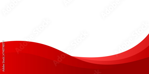 Abstract red wavy business background. Vector illustration