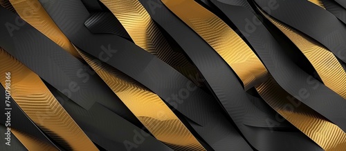 black and gold carbon fiber background