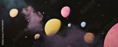 Floating Group of Planets in the Sky