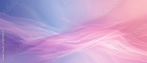 Abstract background with waves. Pastel colors are purple, pink, and blue defocus gradient, Photo abstract fine lines Pantone colour background. Created with Generative AI.