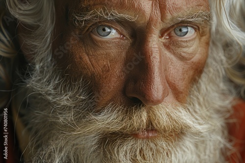 An elderly man with a lengthy white beard