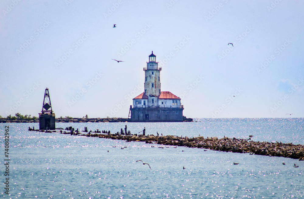 Fototapeta premium lighthouse on the pier