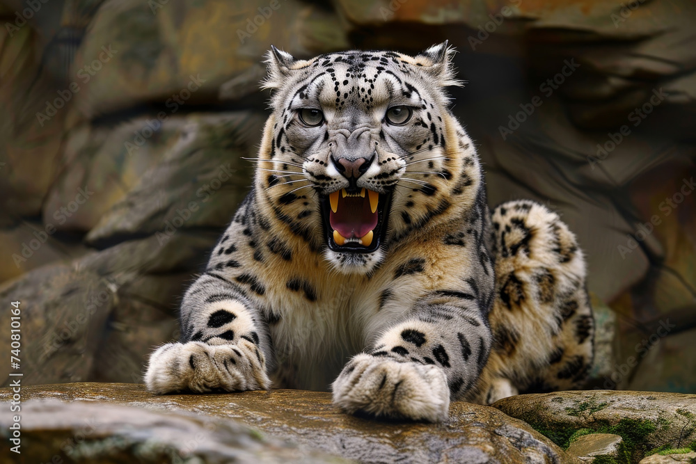 Panther Portrait in Natural Habitat Panther Portrait in Natural Habitat