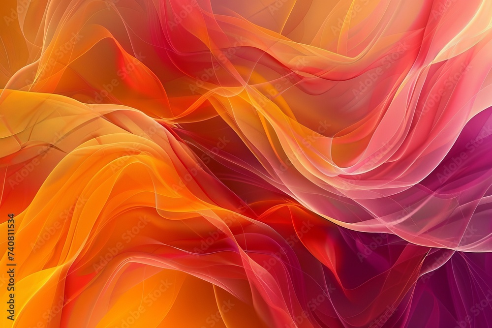 Obraz premium Abstract Colorful Wavy Lines Background. 