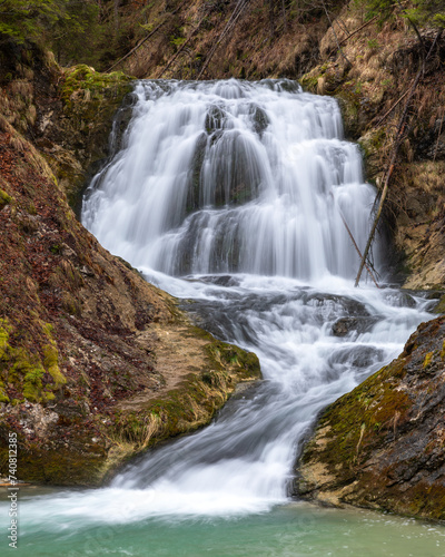 Wasserfall am Obernachkanal bei Wallgau  Bayern