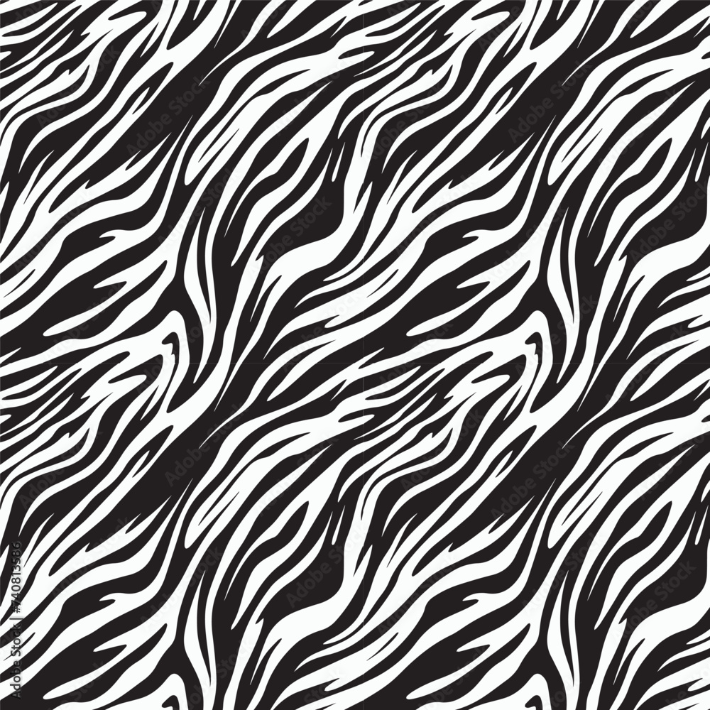The abstract black and white zebra pattern in the image The abstract black and white zebra pattern in the image