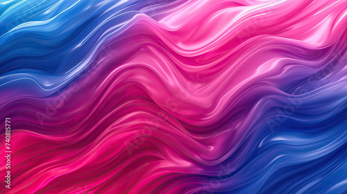 blue pink and red wavy curved background