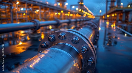 Shipment of liquefied natural gas through a main gas pipeline. Assisting in the import and export of natural resources between different states.
