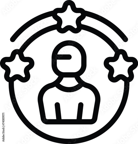 Skills education icon outline vector. Talent mastery enhancement. Aptitude effective enrichment