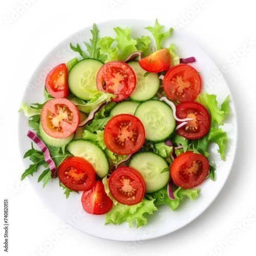 fresh salad isolated