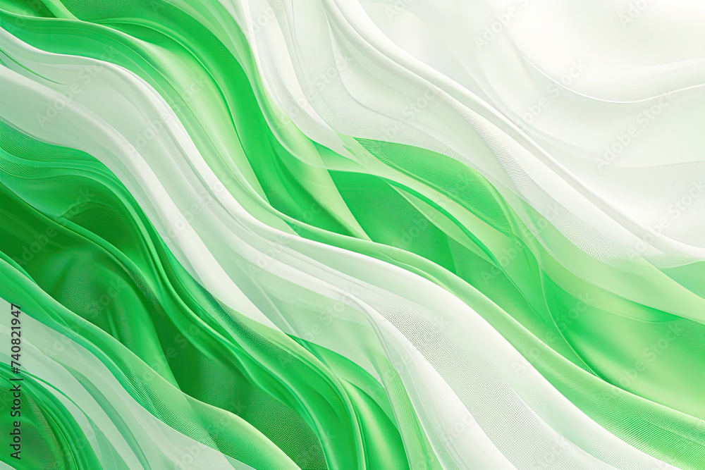 3d abstract green and white wave background 3d abstract green and white wave background