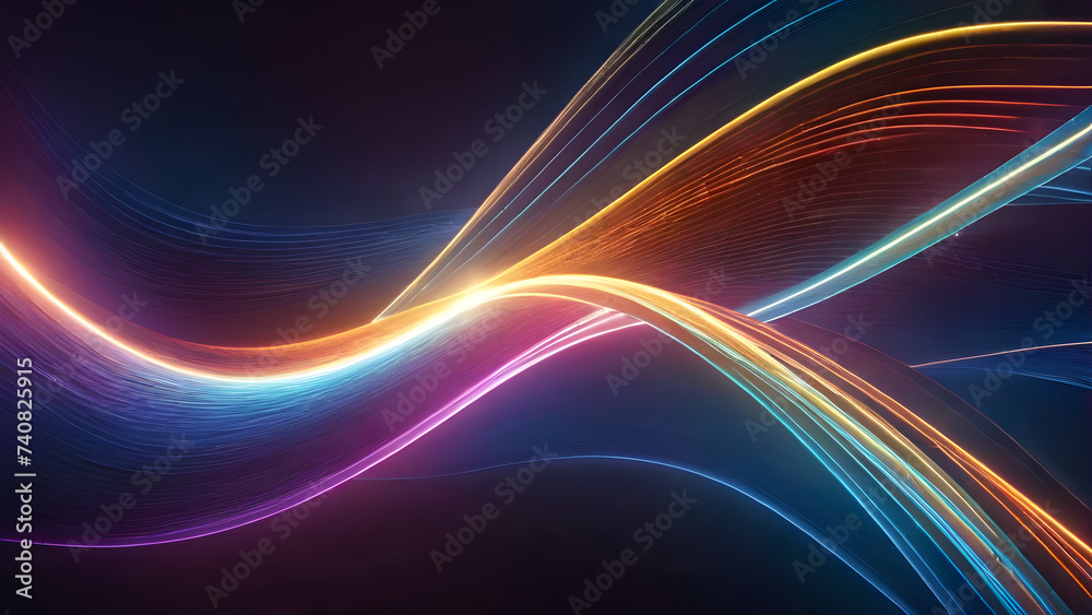 energy light lines flow. abstract line light background energy light lines flow. abstract line light background