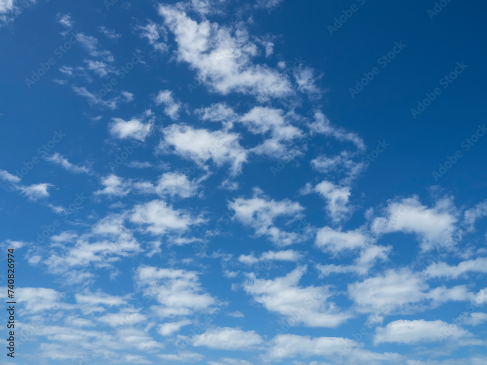 Blue sky with white clouds over southwest Florida USA Blue sky with white clouds over southwest Florida USA