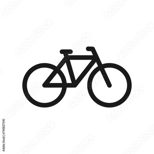 Bicycle icon on white background. Bicycle simple sign. Bicycle icon vector design illustration. similar design