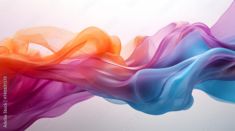 Obraz premium Seamless abstract color wallpaper. Wavy fluid pattern.