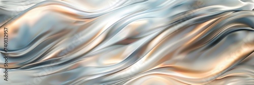 Waves in a modern style decorate the design background