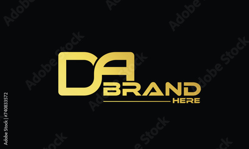  AD DA modern monogram and elegant logo design, Professional Letters Vector Icon Logo on background.