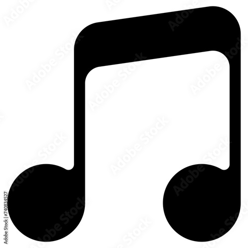 music icon, simple vector design photo