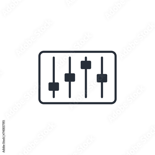 mastering icon. vector.Editable stroke.linear style sign for use web design logo.Symbol illustration.