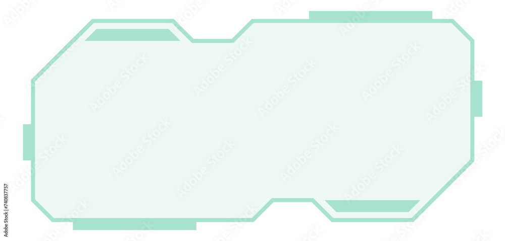 Game interface panel in sci fi style. Futuristic cyber element Game interface panel in sci fi style. Futuristic cyber element