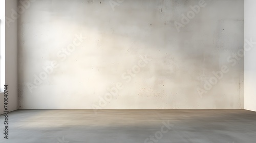 Abstract architecture with blank white wall. © KHF