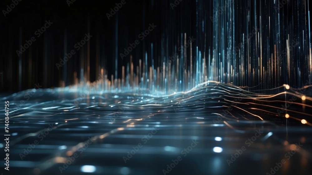Digital backdrop illustrating the seamless flow of data in contemporary IT environments Digital backdrop illustrating the seamless flow of data in contemporary IT environments