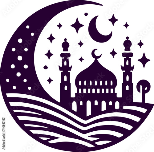 Ramadan Vector Logo of islamic mosque