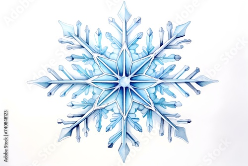 "Winter-themed drawing of snowflakes created using colored pencils". Concept Winter Art, Snowflake Drawing, Colored Pencils, Seasonal Illustration, Creative Design