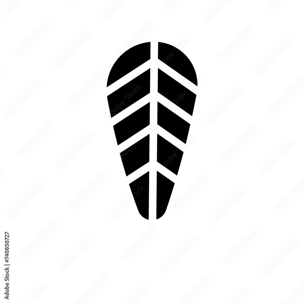 Eagle Feather Native Glyph Icon Eagle Feather Native Glyph Icon