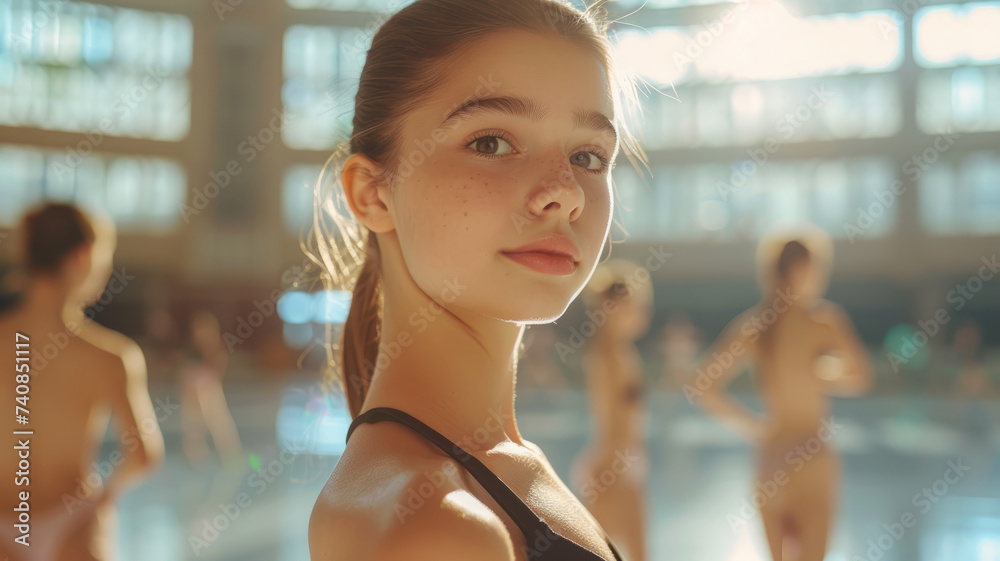 Portrait of a young beautiful dancer