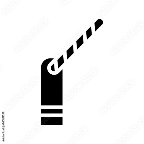 Barrier Border Car Glyph Icon