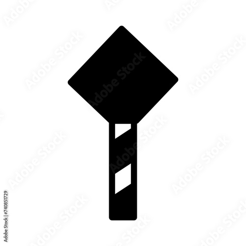 Board Parking Sign Glyph Icon