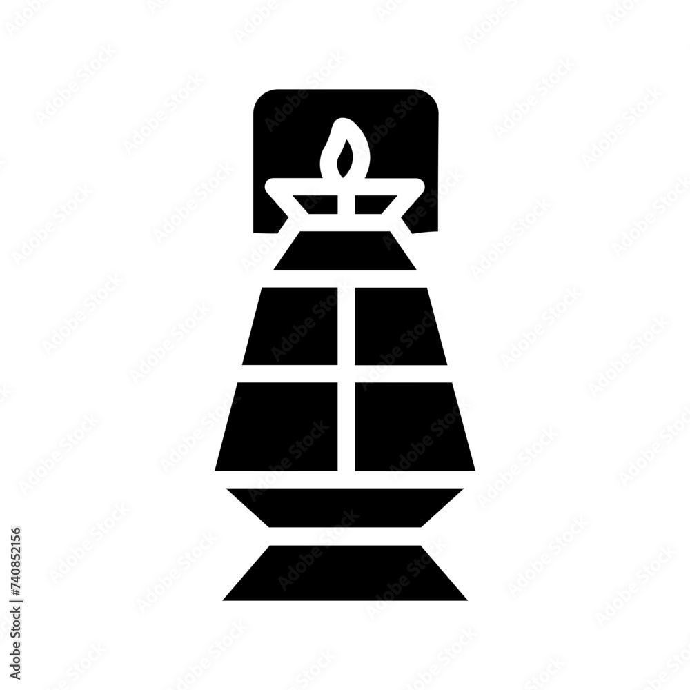 Lamp Lantern Light Glyph Icon Lamp Lantern Light Glyph Icon