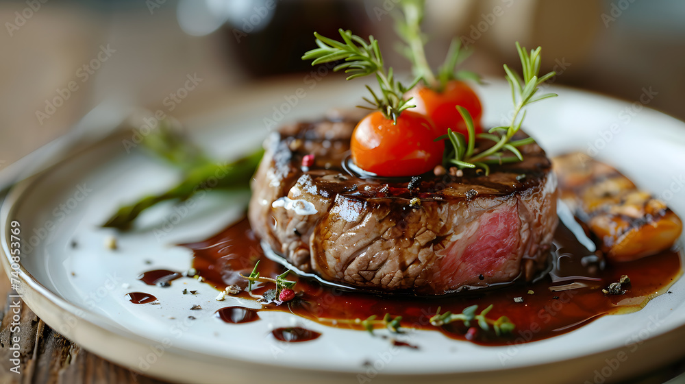 Gourmet Steak Dinner on a Plate Gourmet Steak Dinner on a Plate
