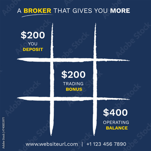 Brokerage investment account. Grid or matrix showing investment and growth concept. Stock market, global investment, brokerage, financial information, exchange rate data, stockbroking.