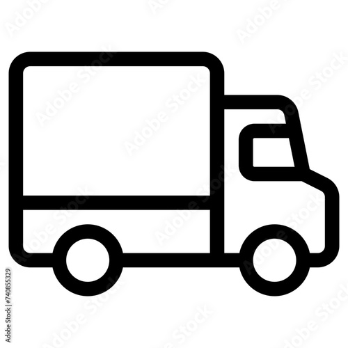 truck icon, simple vector design