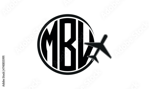 MBV three initial letter circle tour & travel agency logo design vector template. hajj Umrah agency, abstract, wordmark, business, monogram, minimalist, brand, company, flat, tourism agency, tourist