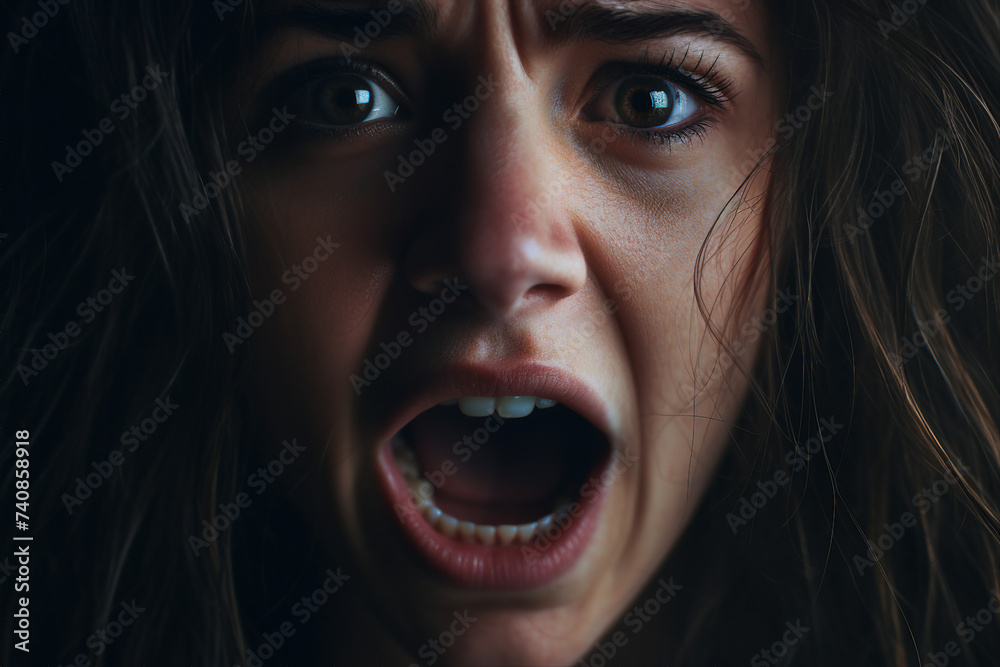 Depressed young woman suffering from psychological problems mental health crisis generative ai Depressed young woman suffering from psychological problems mental health crisis generative ai