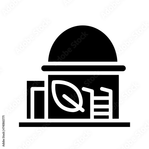 Bio Fuel Tank Glyph Icon