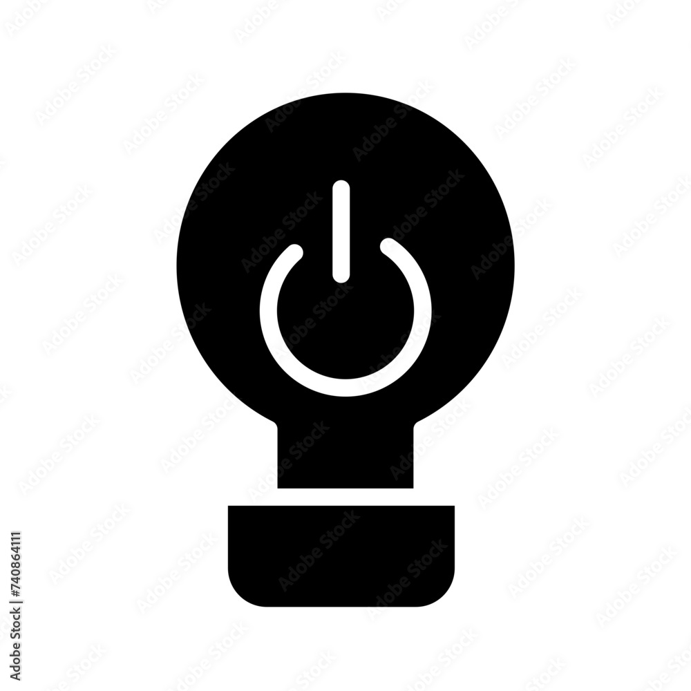 Power Charge Ecology Glyph Icon