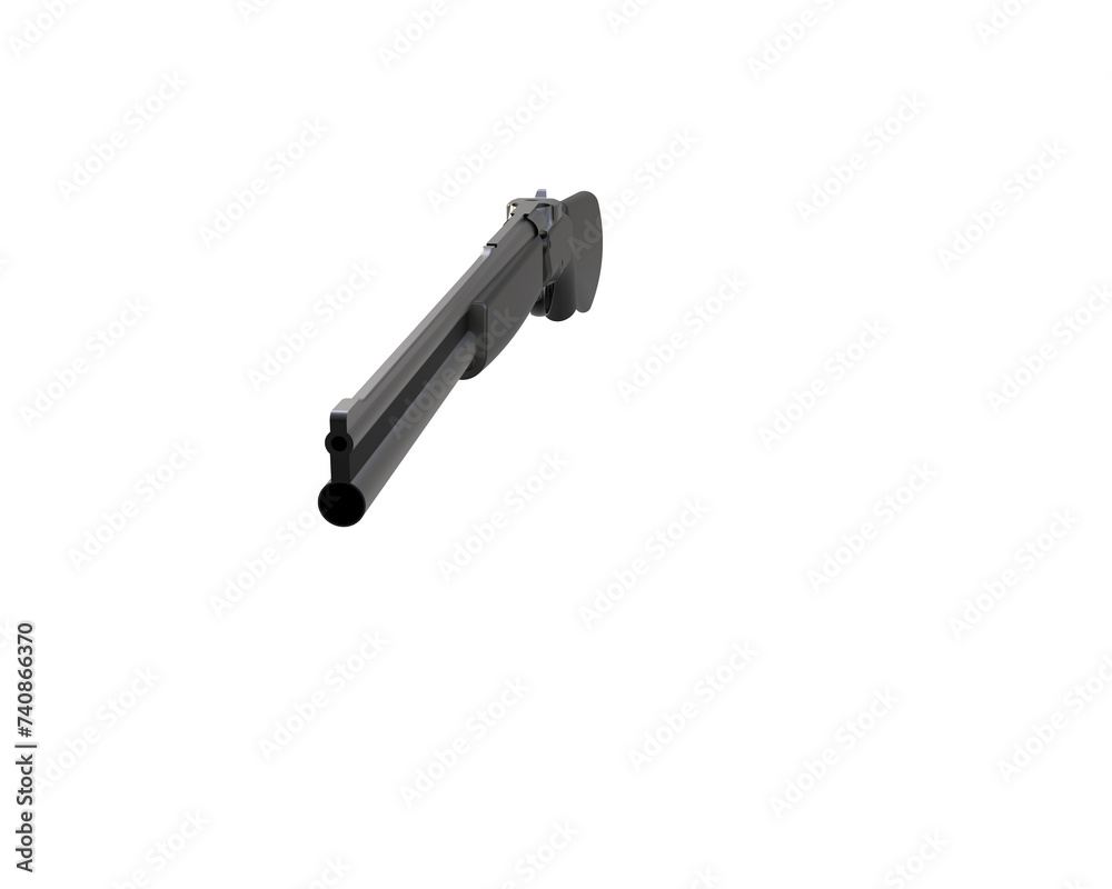 Riffle isolated on background. 3d rendering - illustration Riffle isolated on background. 3d rendering - illustration