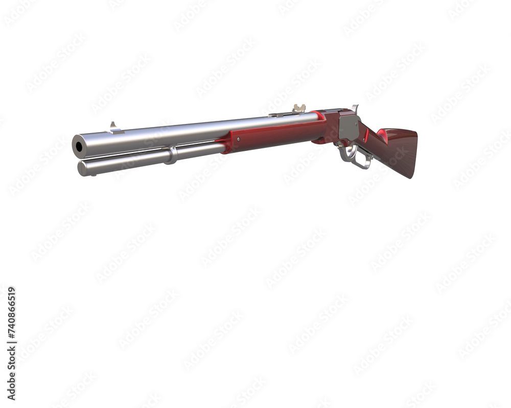 Riffle isolated on background 3d rendering illustration Riffle isolated on background 3d rendering illustration