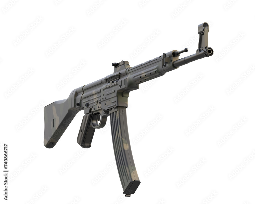 Riffle isolated on background 3d rendering illustration Riffle isolated on background 3d rendering illustration