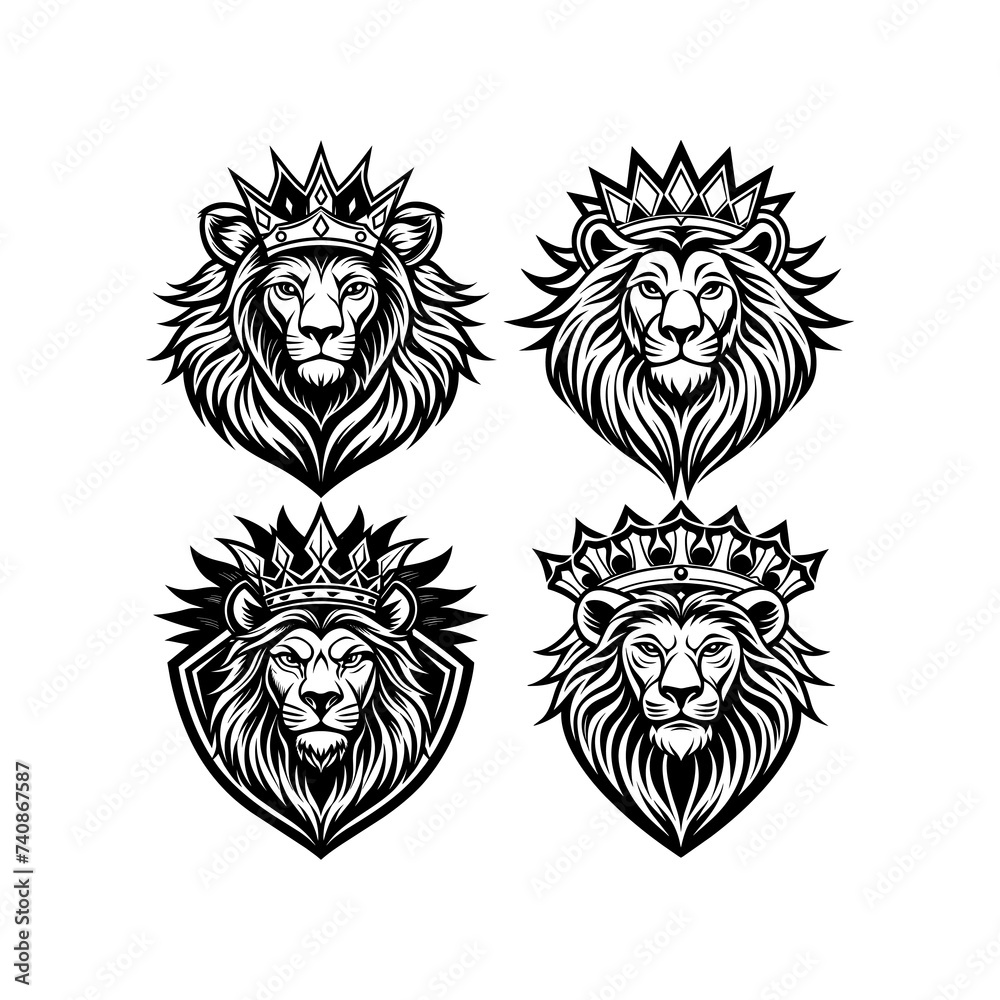Obraz premium lion head mascot