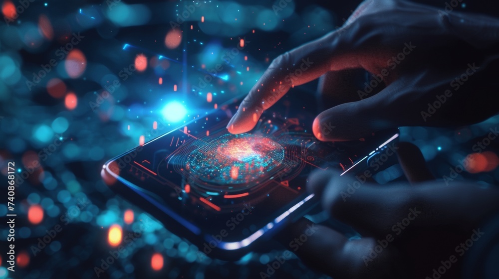 Futuristic vision of smartphone technology in health diagnostics Futuristic vision of smartphone technology in health diagnostics