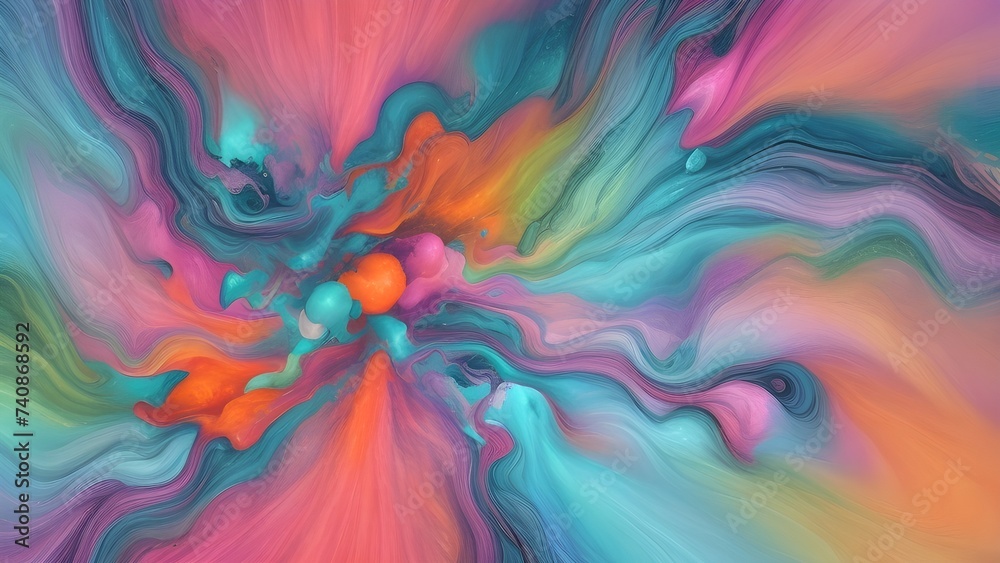 Fototapeta premium Abstract background with fuzzy peach color.