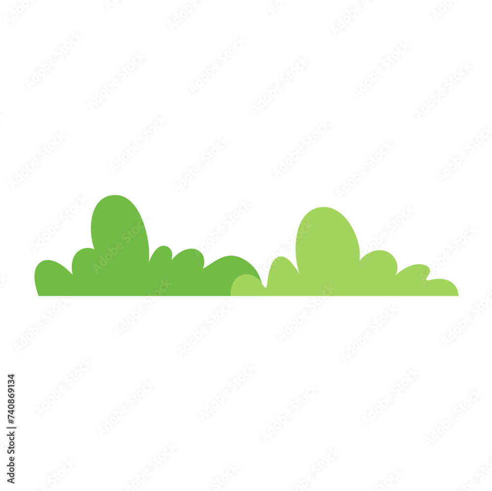 Obraz premium green bushes illustration