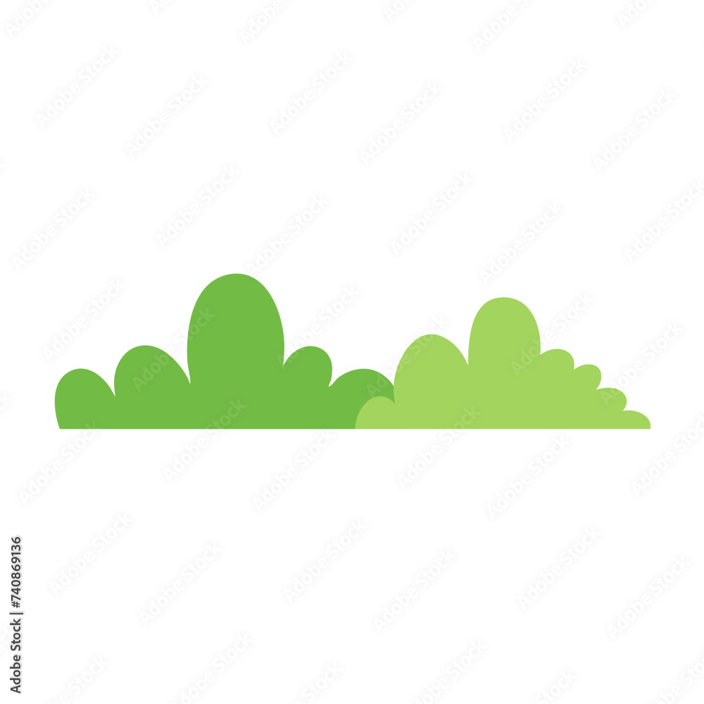 green bushes illustration