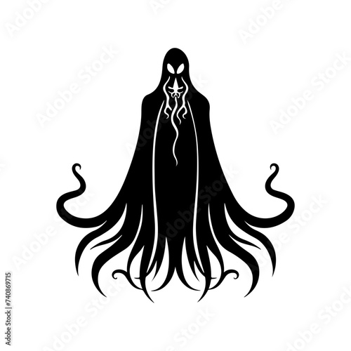 Ethereal Wraith Silhouette with Haunting Presence for Horror Stories and Ghostly Themes