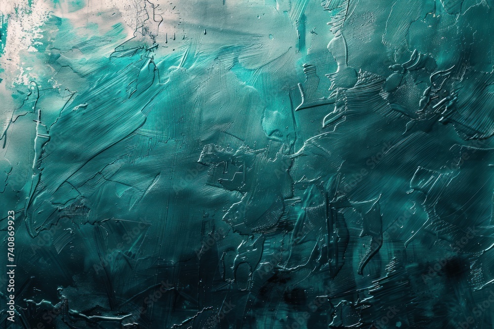 Scratched Turquoise foil texture